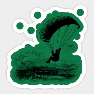 Glassoff Flight - Paragliding Sticker